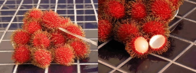 Open rambutan